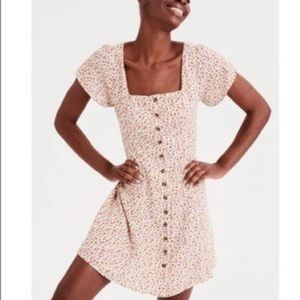American Eagle Square Neck Mini Dress